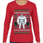 Abdominal Swoleman Fitness Yeti Ugly Christmas Sweater Womens Graphic Long Sleeve T-Shirt