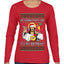 Gonna Party Like It's My Birthday Jesus Ugly Christmas Sweater Womens Graphic Long Sleeve T-Shirt