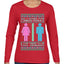 All I Want For Christmas Is For There To Be Two Genders Ugly Christmas Sweater Womens Graphic Long Sleeve T-Shirt