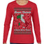 Buon Natale e Felice Anno Nuovo! Merry Christmas and Happy New Year Ugly Christmas Sweater Womens Graphic Long Sleeve T-Shirt