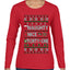 Naughty Nice 41, Ugly Christmas Unisex Sweater List, Extra Festive, Ugly Christmas Sweater Womens Graphic Long Sleeve T-Shirt