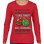 Big and Bobbing, Funny Ugly Christmas Sweater Womens Graphic Long Sleeve T-Shirt