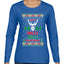 Have A Holly Jolly Christmas Ugly Christmas Sweater Womens Graphic Long Sleeve T-Shirt