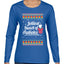 Jolliest Bunch of Assholes Xmas Movie Ugly Christmas Sweater Womens Graphic Long Sleeve T-Shirt
