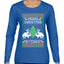 Merry Christmas Bitches Ugly Christmas Sweater Womens Graphic Long Sleeve T-Shirt