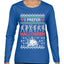 I Prefer Halloween Dancing Skeletons Ugly Christmas Sweater Womens Graphic Long Sleeve T-Shirt