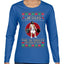 Jesus the Ultimate Deadlifter Funny Ugly Christmas Sweater Womens Graphic Long Sleeve T-Shirt