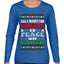 All I Want For Christmas Is Peace on Earth  Ugly Christmas Sweater Womens Graphic Long Sleeve T-Shirt