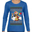 Gonna Party Like It's My Birthday Jesus Ugly Christmas Sweater Womens Graphic Long Sleeve T-Shirt