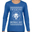 Birthday Boy Jesus Christ Ugly Christmas Sweater Womens Graphic Long Sleeve T-Shirt