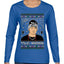 Peso Feliz Navidad Pluma Ugly Christmas Sweater Womens Graphic Long Sleeve T-Shirt
