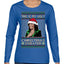 This Is My Ugly Sweater Funny Santa Kamala Harris Ugly Christmas Sweater Womens Graphic Long Sleeve T-Shirt