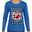 Milk And Cookie Time Christmas Sweater, Ugly Christmas Sweater Womens Graphic Long Sleeve T-Shirt