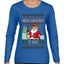 Merry Christmas Y'all Christmas Sweater, Ugly Christmas Sweater Womens Graphic Long Sleeve T-Shirt