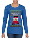 Jingle My Bells, Ugly Christmas Sweater Womens Graphic Long Sleeve T-Shirt