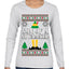 Son Of A Nutcracker Christmas Movie Quote  Ugly Christmas Sweater Womens Graphic Long Sleeve T-Shirt