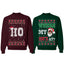 Where My Ho's At? Ho Ugly Christmas Matching Couples Crewneck Sweater
