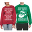 Big Nick Energy Ho Ho Ho In The Sheets Ugly Christmas Matching Couples Crewneck Sweater