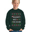 Naughty Nice 6 7 Checklist Ugly Christmas Sweater For Kids | Unisex Boys Girls Crewneck Graphic Sweatshirt