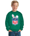 Bunny Bowl Football BAD Parody Sweater For Kids | Unisex Boys Girls Crewneck Graphic Sweatshirt