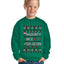 Naughty Nice 6 7 Checklist Ugly Christmas Sweater For Kids | Unisex Boys Girls Crewneck Graphic Sweatshirt