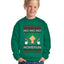 Ho Ho Ho Homerun, Baseball Fan Christmas Design Ugly Christmas Sweater For Kids | Unisex Boys Girls Crewneck Graphic Sweatshirt