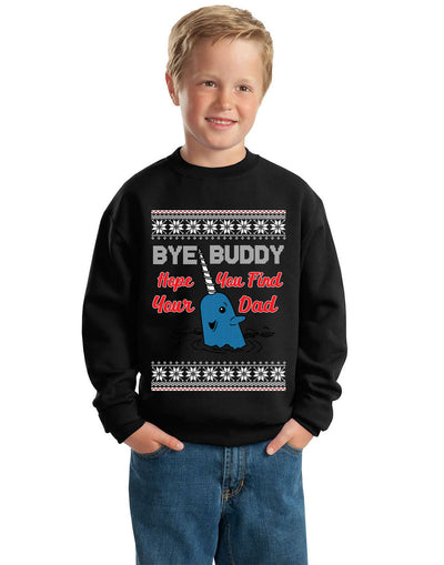 Hope You Find Your Dad Ugly Christmas Sweater Unisex Boys Girls Crewneck Graphic Sweatshirt