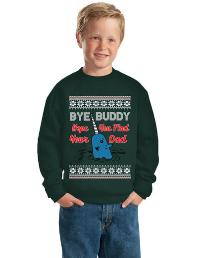 Hope You Find Your Dad Ugly Christmas Sweater Unisex Boys Girls Crewneck Graphic Sweatshirt
