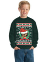 Yappy Holidays Ugly Christmas Sweater Unisex Boys Girls Crewneck Graphic Sweatshirt