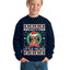 Santa's Little Yelper Ugly Christmas Sweater Unisex Boys Girls Crewneck Graphic Sweatshirt