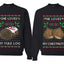 Love My Chestnuts Love My Yule Log Sweater Girlfriend Boyfriend Gift His and Hers Matching Ugly Christmas Couple Crewneck Sweatshirt
