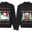 Deliver All Night Long So Good He Came Twice Sweater Girlfriend Boyfriend Gift His and Hers Matching Ugly Christmas Couple Crewneck Sweatshirt