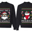 I Put The D In Holiday Sweater Girlfriend Boyfriend Gift His and Hers Matching Ugly Christmas Couple Crewneck Sweatshirt
