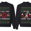 I Put The D In Reindeer Sweater Girlfriend Boyfriend Gift His and Hers Matching Ugly Christmas Couple Crewneck Sweatshirt