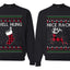 Nice Rack, Well Hung Sweater Girlfriend Boyfriend Gift His and Hers Matching Ugly Christmas Couple Crewneck Sweatshirt