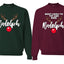 Most Likely To Try And Ride Reindeer Red Nose Couples Sweatshirt Ugly Christmas Matching Couple Crewneck Sweater Crewneck Sweatshirt