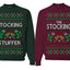 The Stocking, The Stocking Stuffer | Couples Cute Funny Girlfriend Boyfriend Gift His and Hers Matching Ugly Christmas Couples Sweater Crewneck Sweatshirt