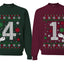41 Combination Sweater Girlfriend Boyfriend Gift His and Hers Matching Ugly Christmas Couple Crewneck Sweatshirt