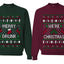Merry Drunk We're Christmas Sweater Girlfriend Boyfriend Gift His and Hers Matching Ugly Christmas Couple Crewneck Sweatshirt