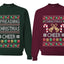 Spreading Christmas Cheer Sweater Girlfriend Boyfriend Gift His and Hers Matching Ugly Christmas Couple Crewneck Sweatshirt