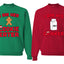 Cookie Eater, Milk Drinker His/Her Couples/ Best Friends Sweatshirt Ugly Christmas Matching Couples Sweater Crewneck Sweatshirt