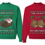 Love My Chestnuts Love My Yule Log Sweater Girlfriend Boyfriend Gift His and Hers Matching Ugly Christmas Couple Crewneck Sweatshirt