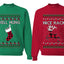 Nice Rack, Well Hung Sweater Girlfriend Boyfriend Gift His and Hers Matching Ugly Christmas Couple Crewneck Sweatshirt