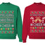 Spreading Christmas Cheer Sweater Girlfriend Boyfriend Gift His and Hers Matching Ugly Christmas Couple Crewneck Sweatshirt