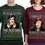The Blessing Uncle Louis, Grace? She Passed Away 30 Years Ago Aunt Bethany Funny  Ugly Christmas Matching Couples Crewneck Sweater