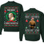 Merry Chrithmith Front and Back Unisex Ugly Christmas Sweater Crewneck Sweatshirt