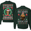 It's Chrithmith Bitcheth Lisp Front and Back Unisex Ugly Christmas Sweater Crewneck Sweatshirt