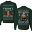 Kith Me Under The Mithletoe Funny Lisp Front and Back Unisex Ugly Christmas Sweater Crewneck Sweatshirt