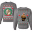 Merry Chrithmith Front and Back Unisex Ugly Christmas Sweater Crewneck Sweatshirt