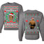 It's Chrithmith Bitcheth Lisp Front and Back Unisex Ugly Christmas Sweater Crewneck Sweatshirt